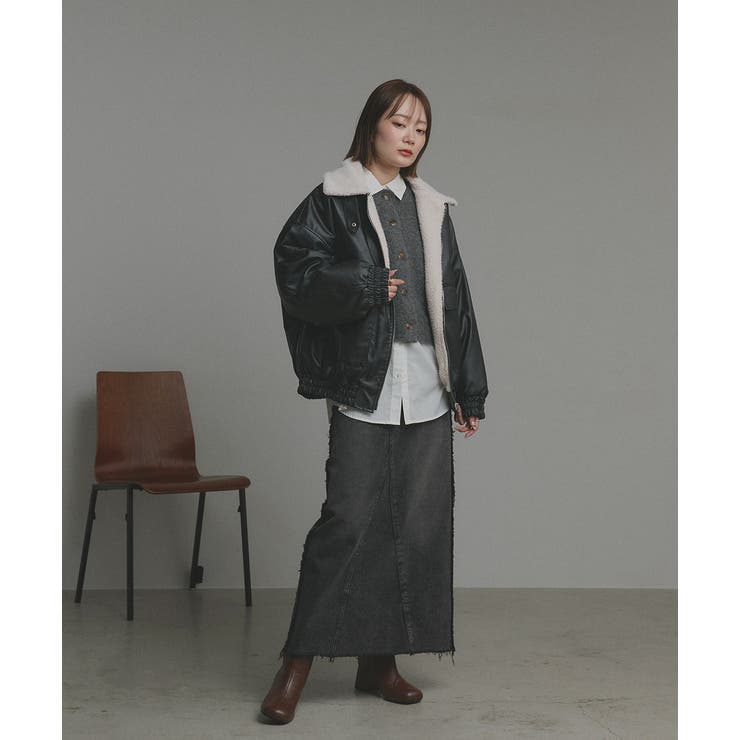 【2025AW新作】ヴィンテージライクボアブルゾン | ad thie | 詳細画像2 