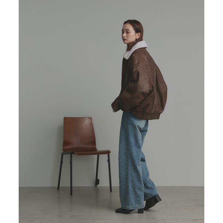 【2025AW新作】ヴィンテージライクボアブルゾン | ad thie | 詳細画像20 