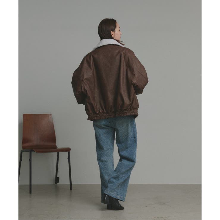 【2025AW新作】ヴィンテージライクボアブルゾン | ad thie | 詳細画像21 