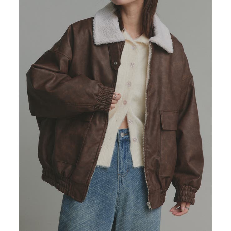 【2025AW新作】ヴィンテージライクボアブルゾン | ad thie | 詳細画像22 