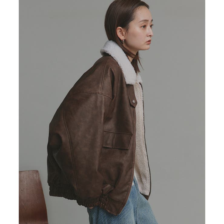 【2025AW新作】ヴィンテージライクボアブルゾン | ad thie | 詳細画像23 