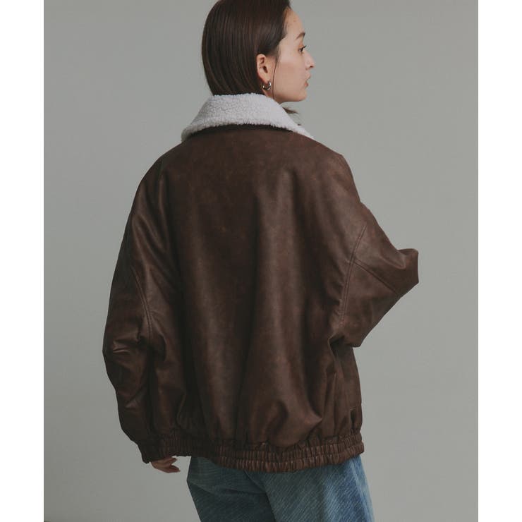 【2025AW新作】ヴィンテージライクボアブルゾン | ad thie | 詳細画像24 