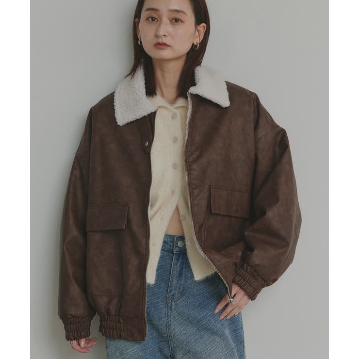 【2025AW新作】ヴィンテージライクボアブルゾン | ad thie | 詳細画像26 