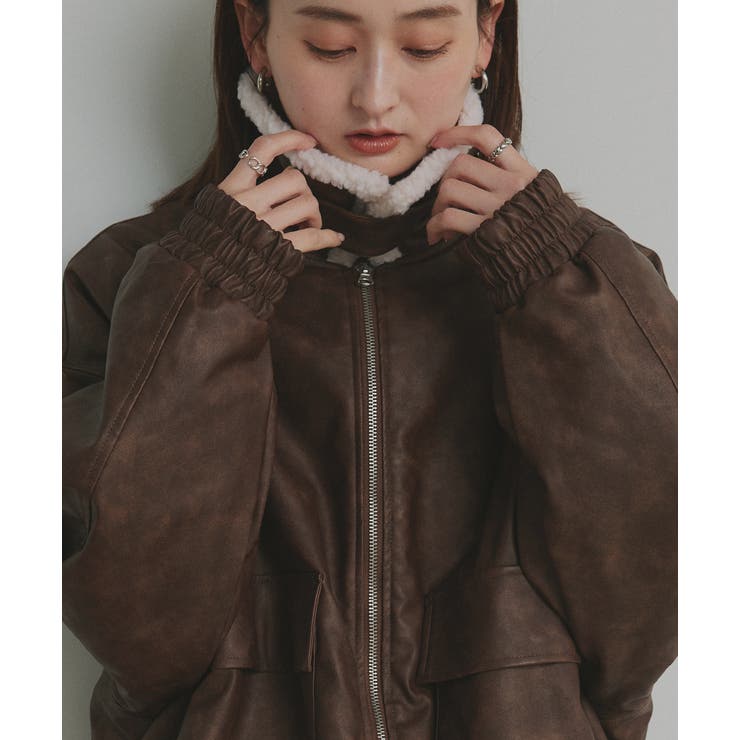 【2025AW新作】ヴィンテージライクボアブルゾン | ad thie | 詳細画像27 