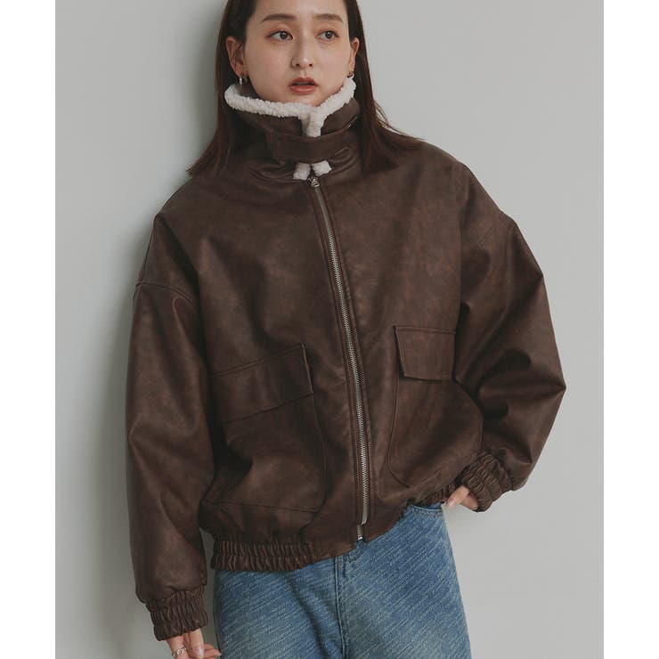 【2025AW新作】ヴィンテージライクボアブルゾン | ad thie | 詳細画像28 