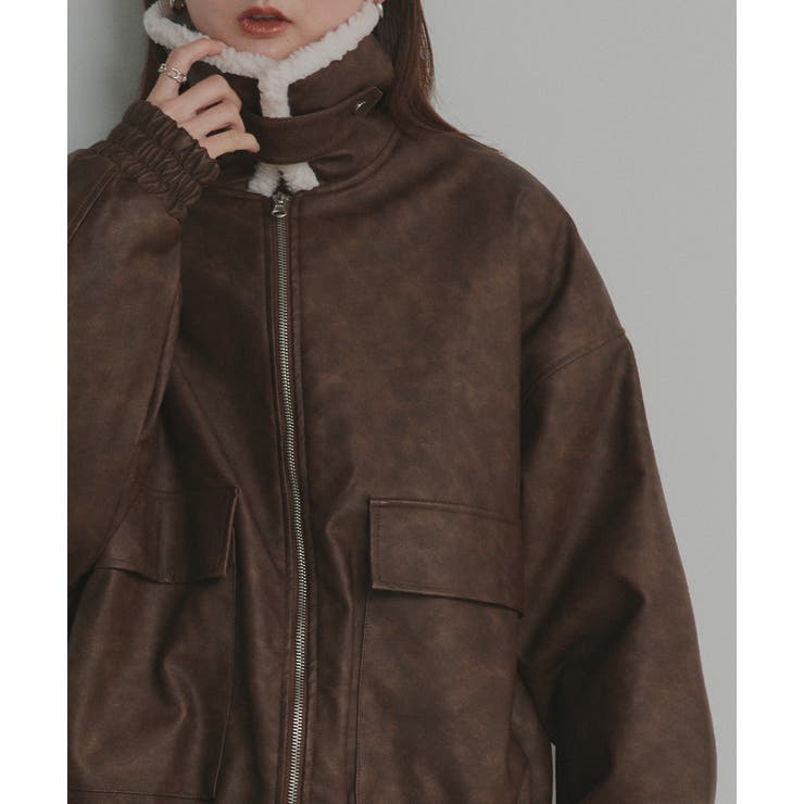 【2025AW新作】ヴィンテージライクボアブルゾン | ad thie | 詳細画像29 