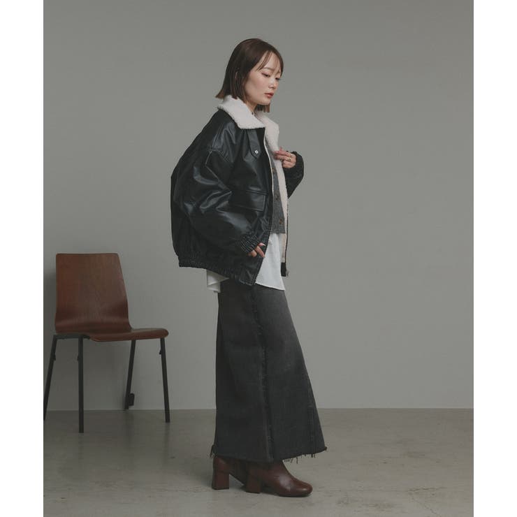 【2025AW新作】ヴィンテージライクボアブルゾン | ad thie | 詳細画像3 