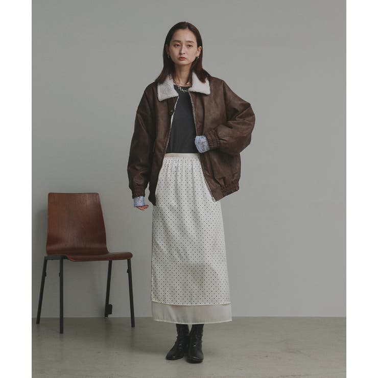 【2025AW新作】ヴィンテージライクボアブルゾン | ad thie | 詳細画像30 