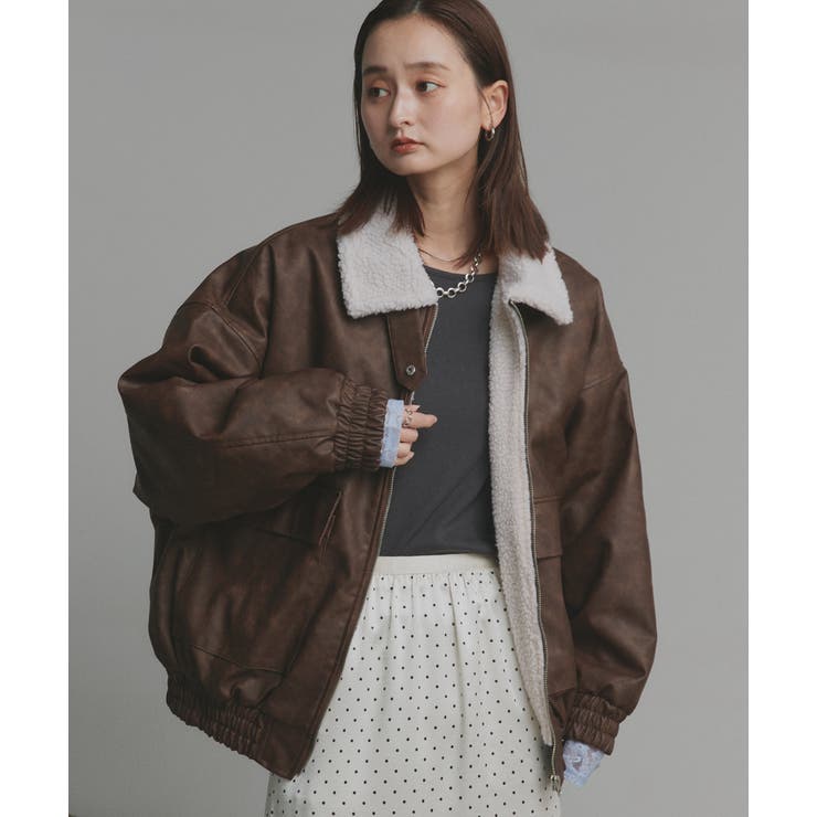 【2025AW新作】ヴィンテージライクボアブルゾン | ad thie | 詳細画像32 