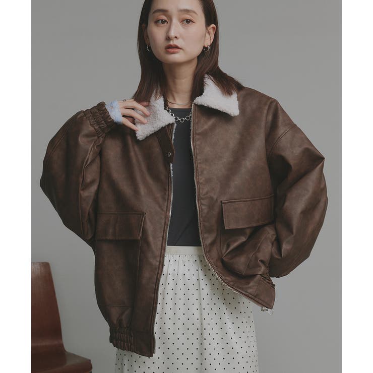 【2025AW新作】ヴィンテージライクボアブルゾン | ad thie | 詳細画像33 