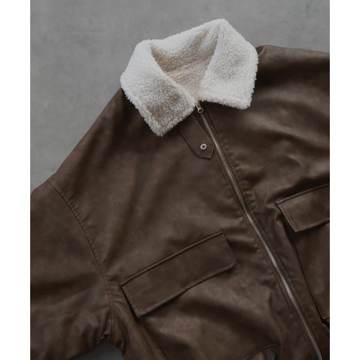 【2025AW新作】ヴィンテージライクボアブルゾン | ad thie | 詳細画像37 