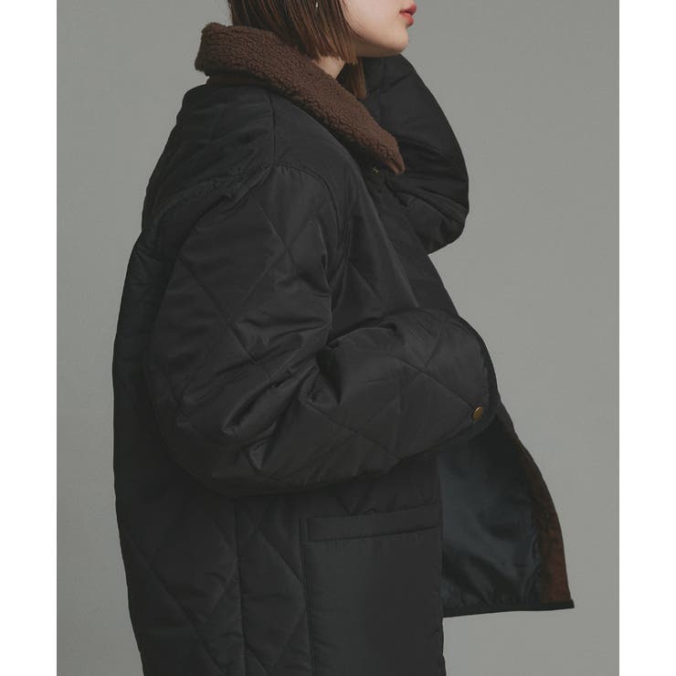 【2025AW新作】バイカラーパデットキルトブルゾン | ad thie | 詳細画像10 