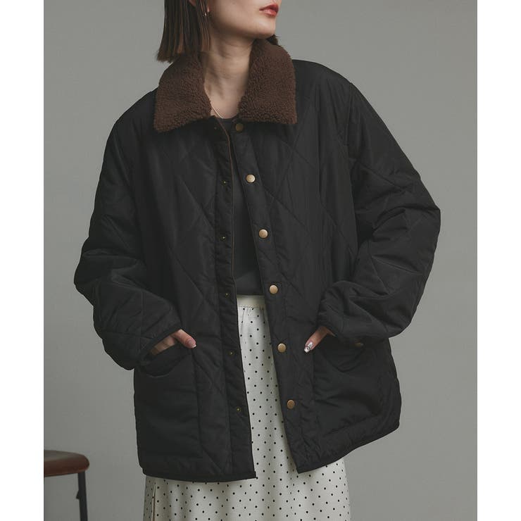 【2025AW新作】バイカラーパデットキルトブルゾン | ad thie | 詳細画像12 