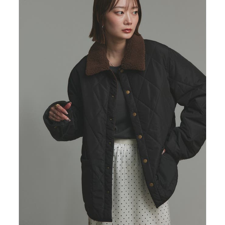 【2025AW新作】バイカラーパデットキルトブルゾン | ad thie | 詳細画像13 