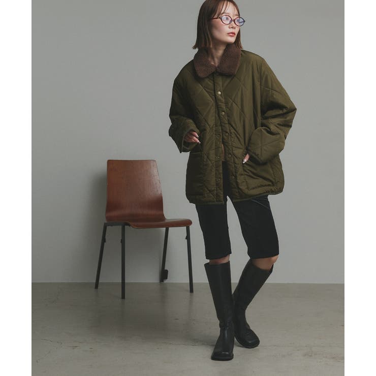 【2025AW新作】バイカラーパデットキルトブルゾン | ad thie | 詳細画像17 