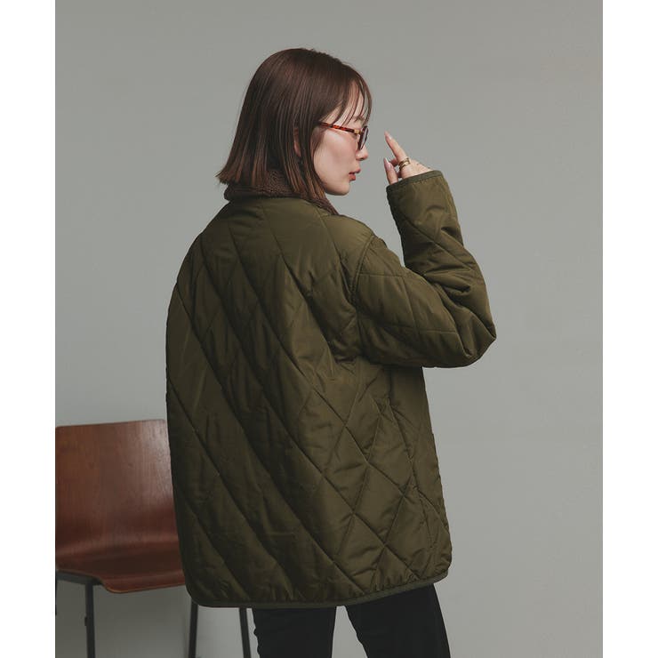 【2025AW新作】バイカラーパデットキルトブルゾン | ad thie | 詳細画像20 