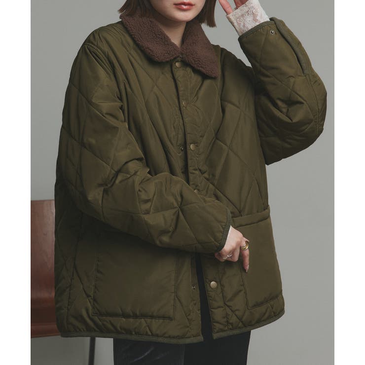 【2025AW新作】バイカラーパデットキルトブルゾン | ad thie | 詳細画像21 