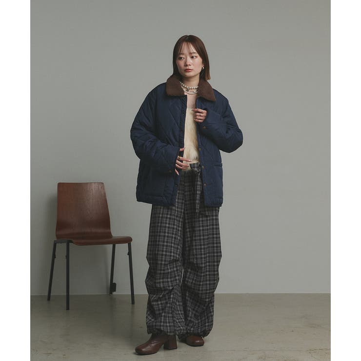 【2025AW新作】バイカラーパデットキルトブルゾン | ad thie | 詳細画像27 