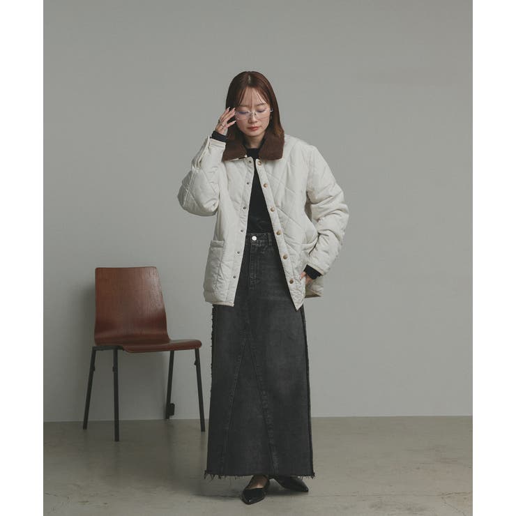 【2025AW新作】バイカラーパデットキルトブルゾン | ad thie | 詳細画像37 