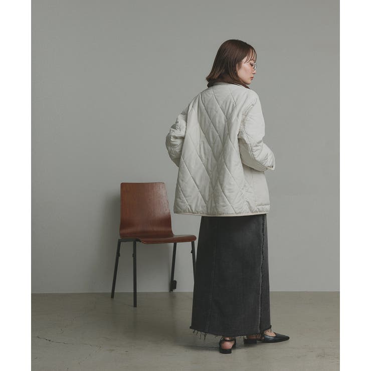 【2025AW新作】バイカラーパデットキルトブルゾン | ad thie | 詳細画像38 