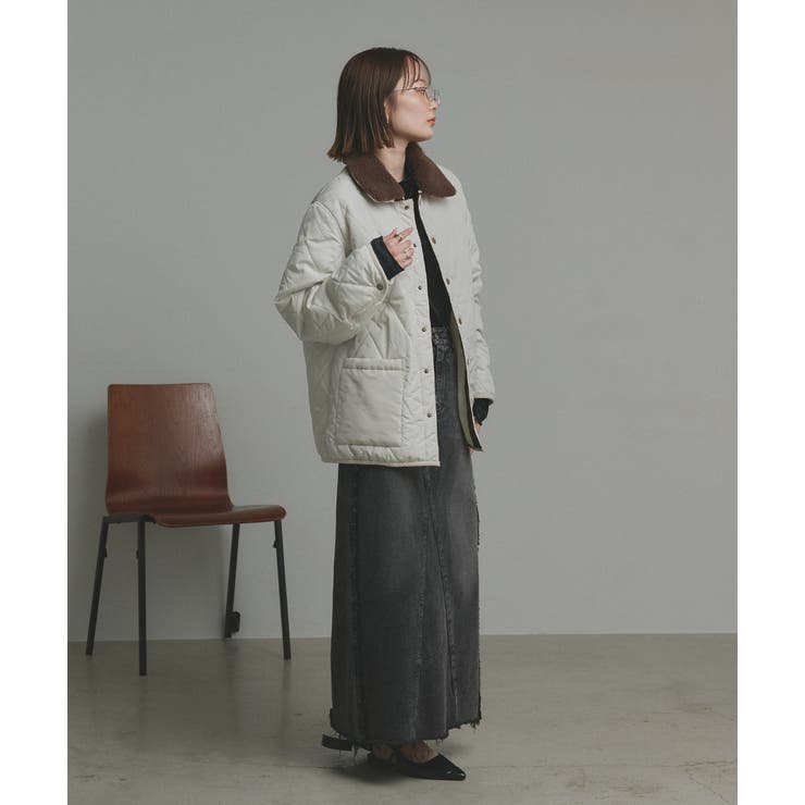 【2025AW新作】バイカラーパデットキルトブルゾン | ad thie | 詳細画像39 