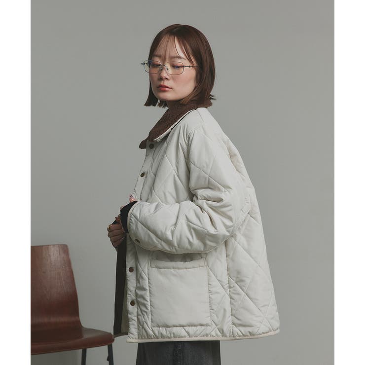 【2025AW新作】バイカラーパデットキルトブルゾン | ad thie | 詳細画像42 