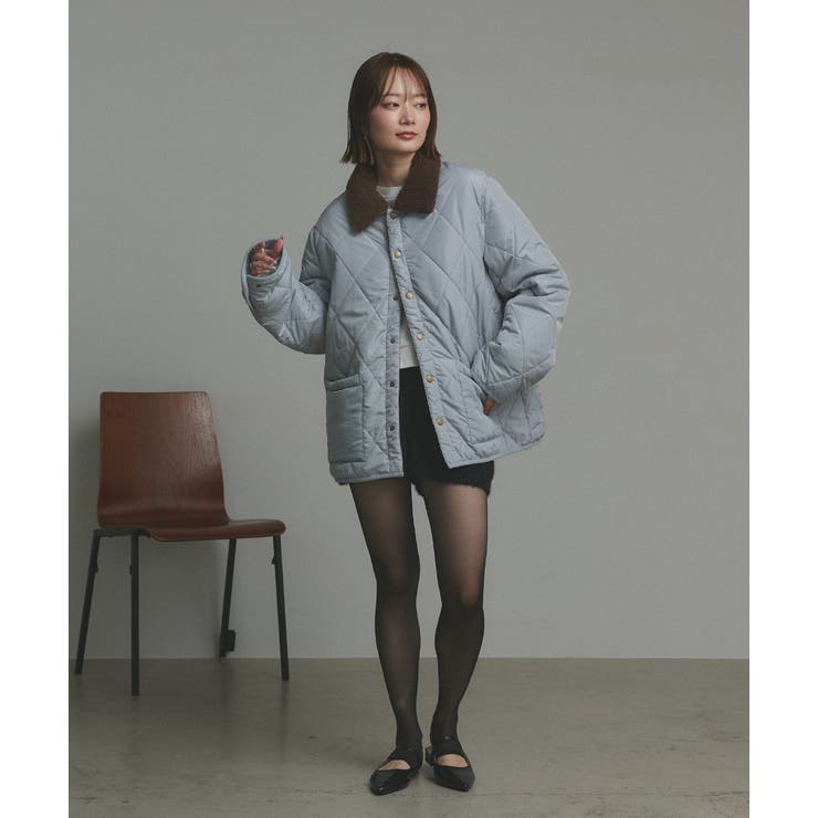 【2025AW新作】バイカラーパデットキルトブルゾン | ad thie | 詳細画像46 