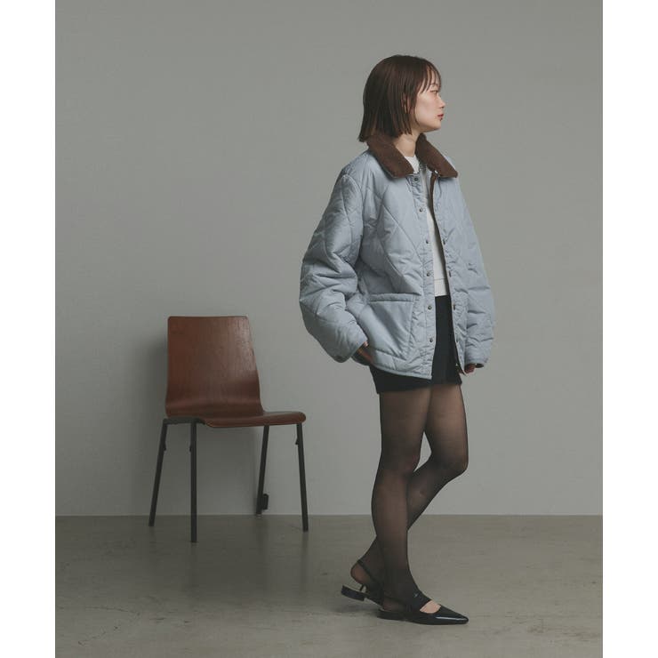 【2025AW新作】バイカラーパデットキルトブルゾン | ad thie | 詳細画像48 