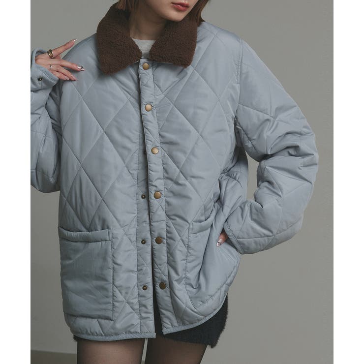 【2025AW新作】バイカラーパデットキルトブルゾン | ad thie | 詳細画像53 