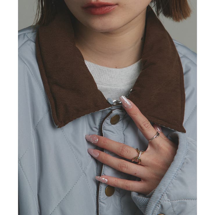 【2025AW新作】バイカラーパデットキルトブルゾン | ad thie | 詳細画像56 