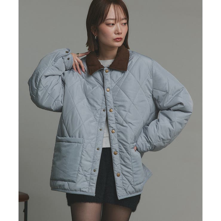 【2025AW新作】バイカラーパデットキルトブルゾン | ad thie | 詳細画像57 