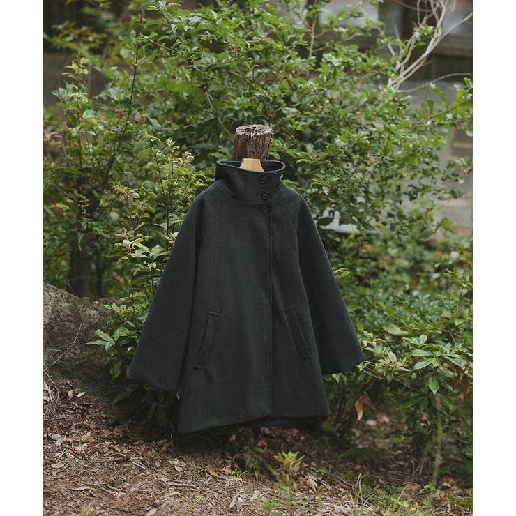 スタンドカラーミドルコート | ad thie | 詳細画像13 