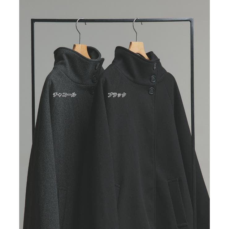 スタンドカラーミドルコート | ad thie | 詳細画像26 