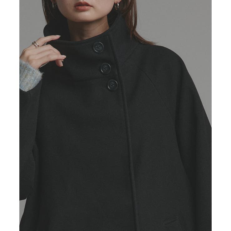 スタンドカラーミドルコート | ad thie | 詳細画像6 
