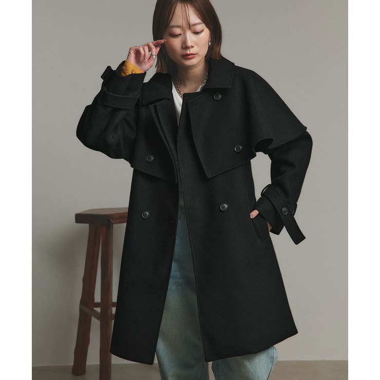 ステンカラーケープコート | ad thie | 詳細画像11 