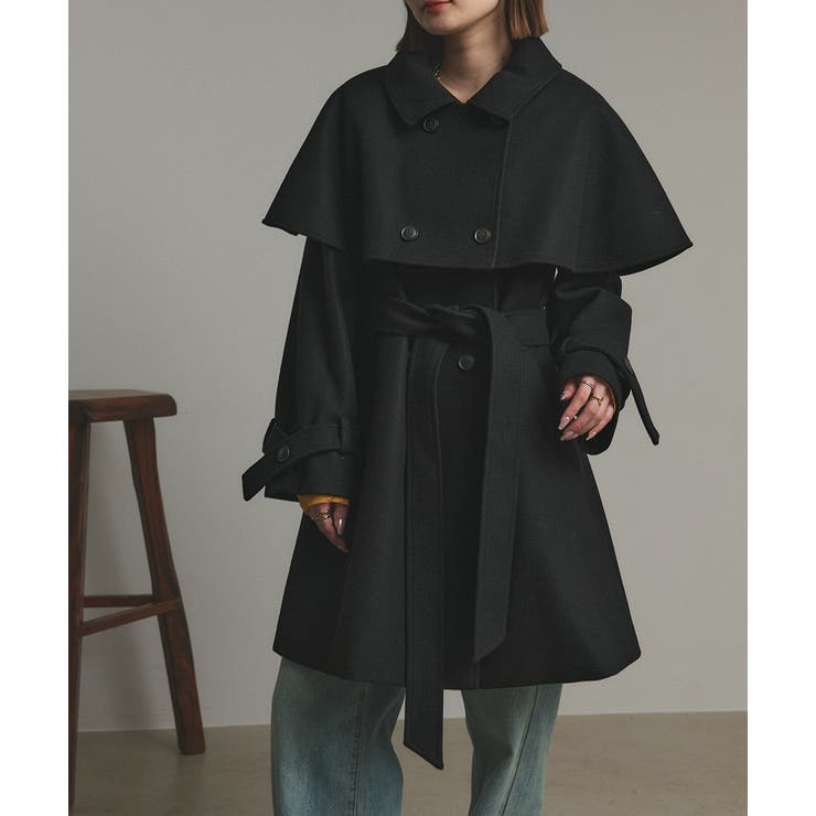 ステンカラーケープコート | ad thie | 詳細画像13 