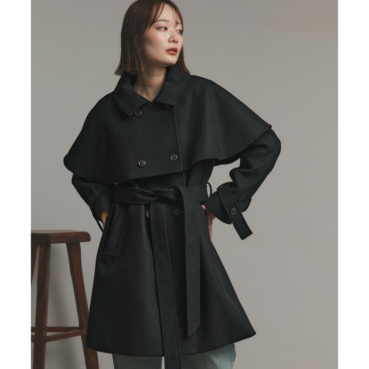 ステンカラーケープコート | ad thie | 詳細画像16 