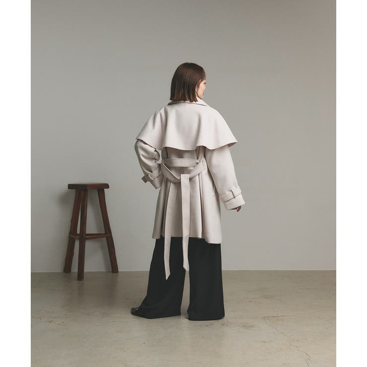 ステンカラーケープコート | ad thie | 詳細画像20 
