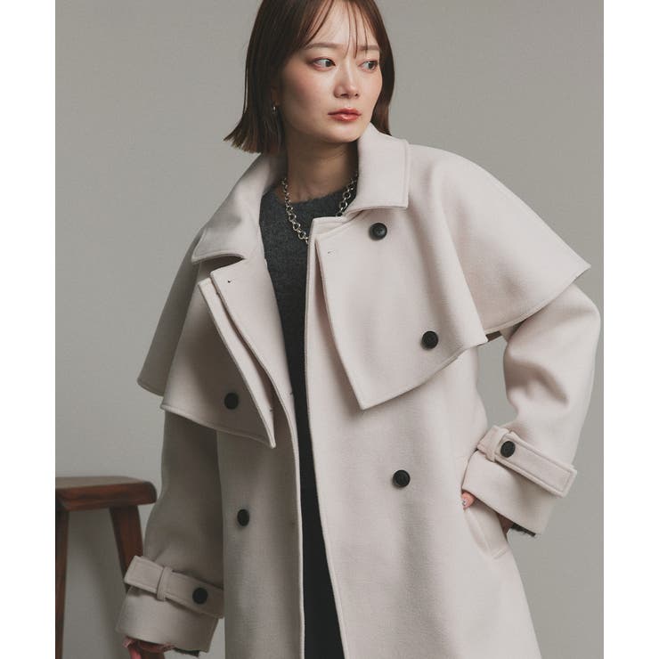 ステンカラーケープコート | ad thie | 詳細画像21 