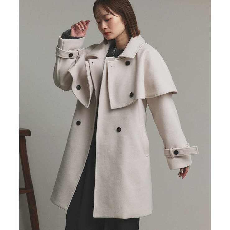 ステンカラーケープコート | ad thie | 詳細画像22 