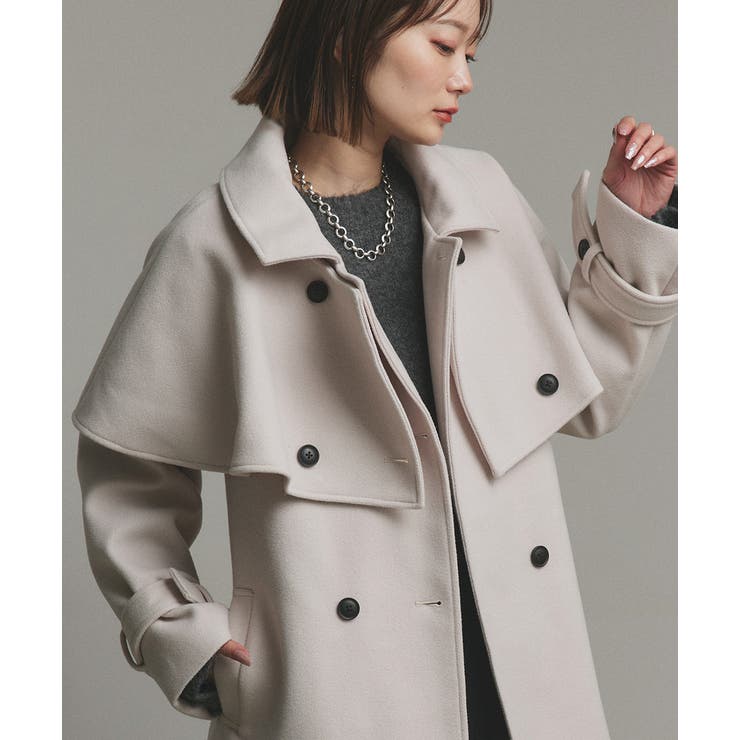 ステンカラーケープコート | ad thie | 詳細画像23 