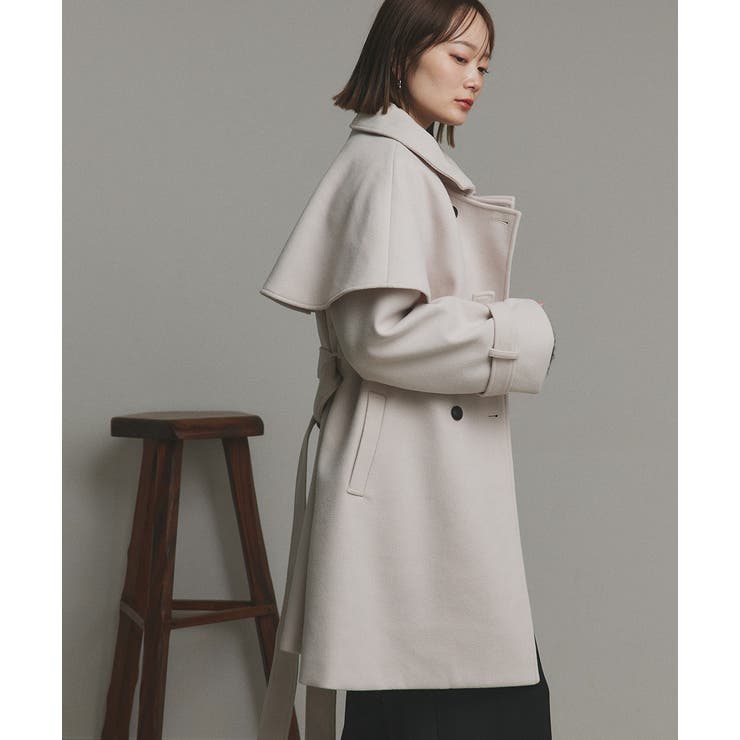 ステンカラーケープコート | ad thie | 詳細画像24 