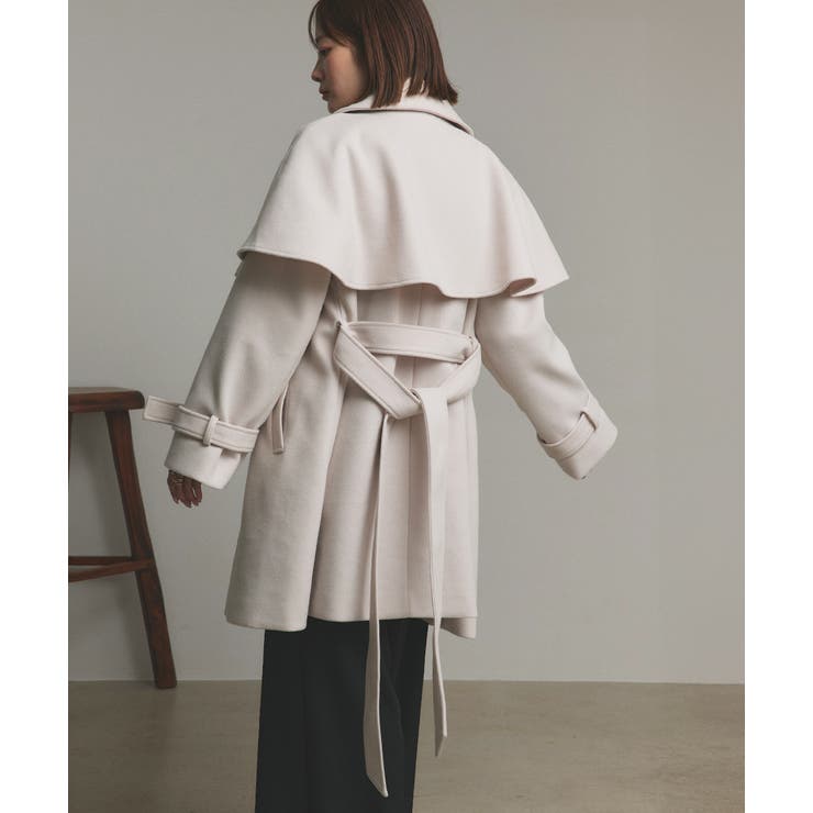 ステンカラーケープコート | ad thie | 詳細画像25 