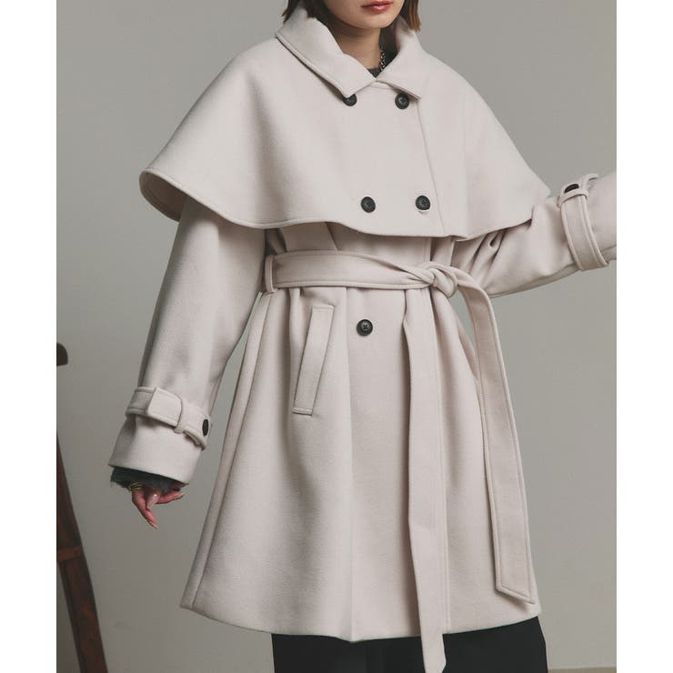 ステンカラーケープコート | ad thie | 詳細画像28 