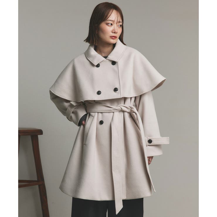 ステンカラーケープコート | ad thie | 詳細画像29 