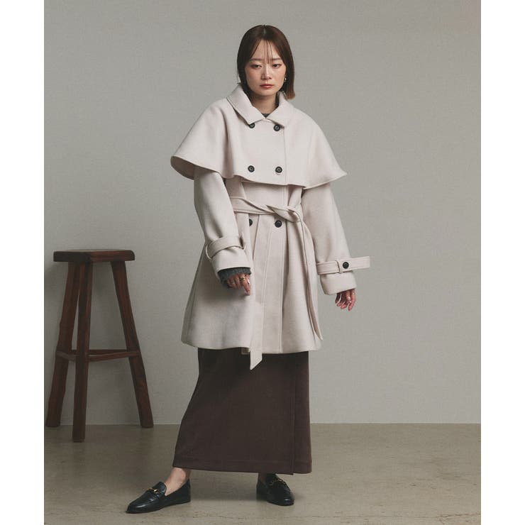 ステンカラーケープコート | ad thie | 詳細画像30 