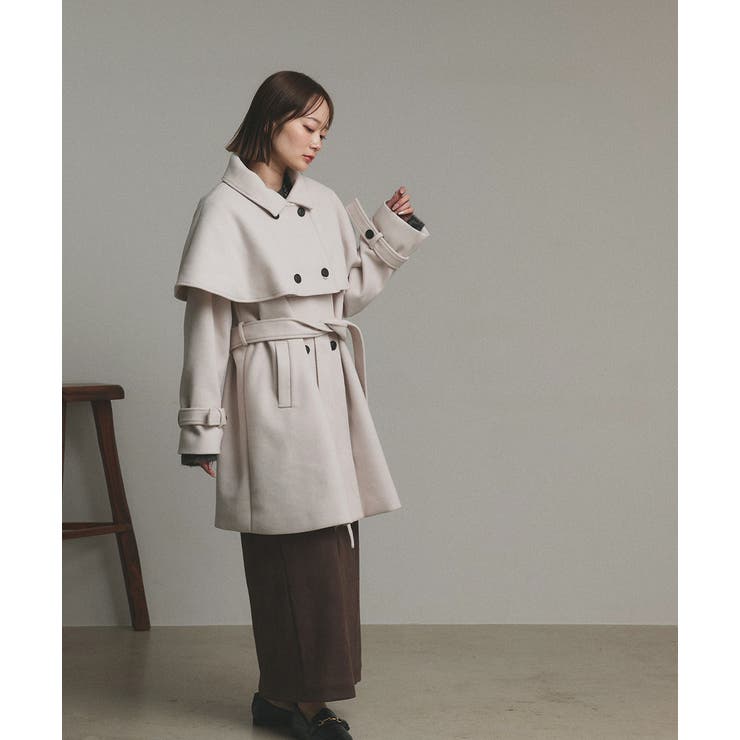 ステンカラーケープコート | ad thie | 詳細画像31 