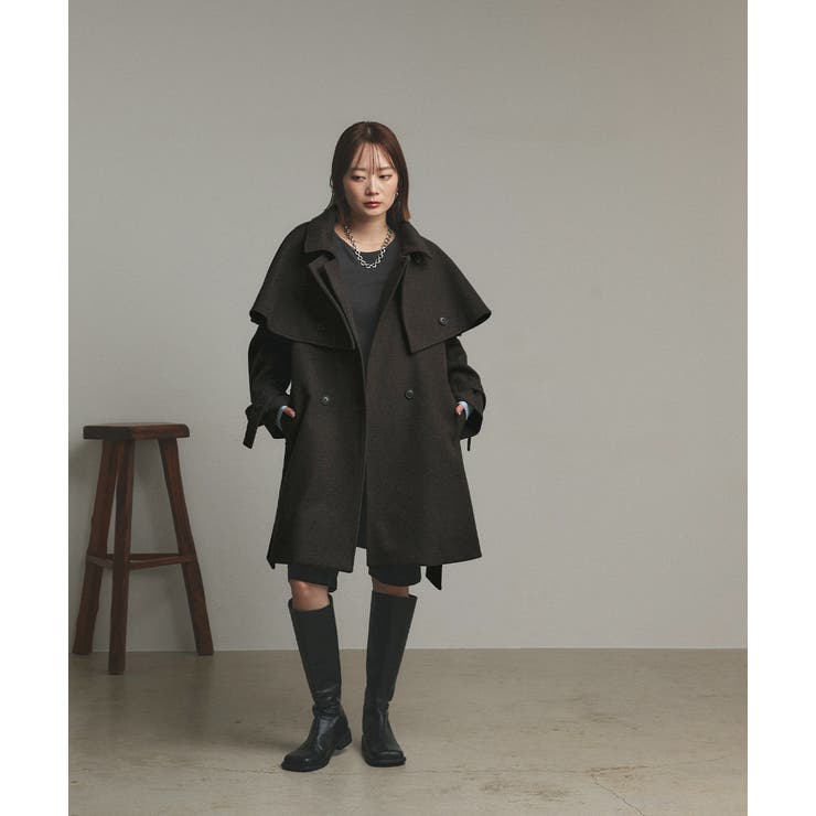 ステンカラーケープコート | ad thie | 詳細画像39 