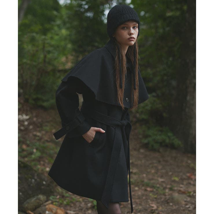 ステンカラーケープコート | ad thie | 詳細画像4 