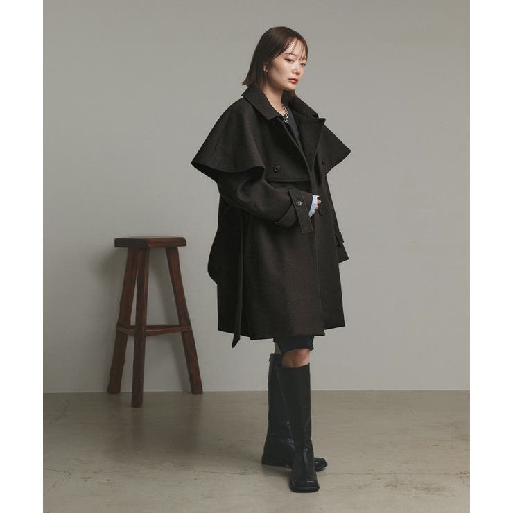 ステンカラーケープコート | ad thie | 詳細画像40 
